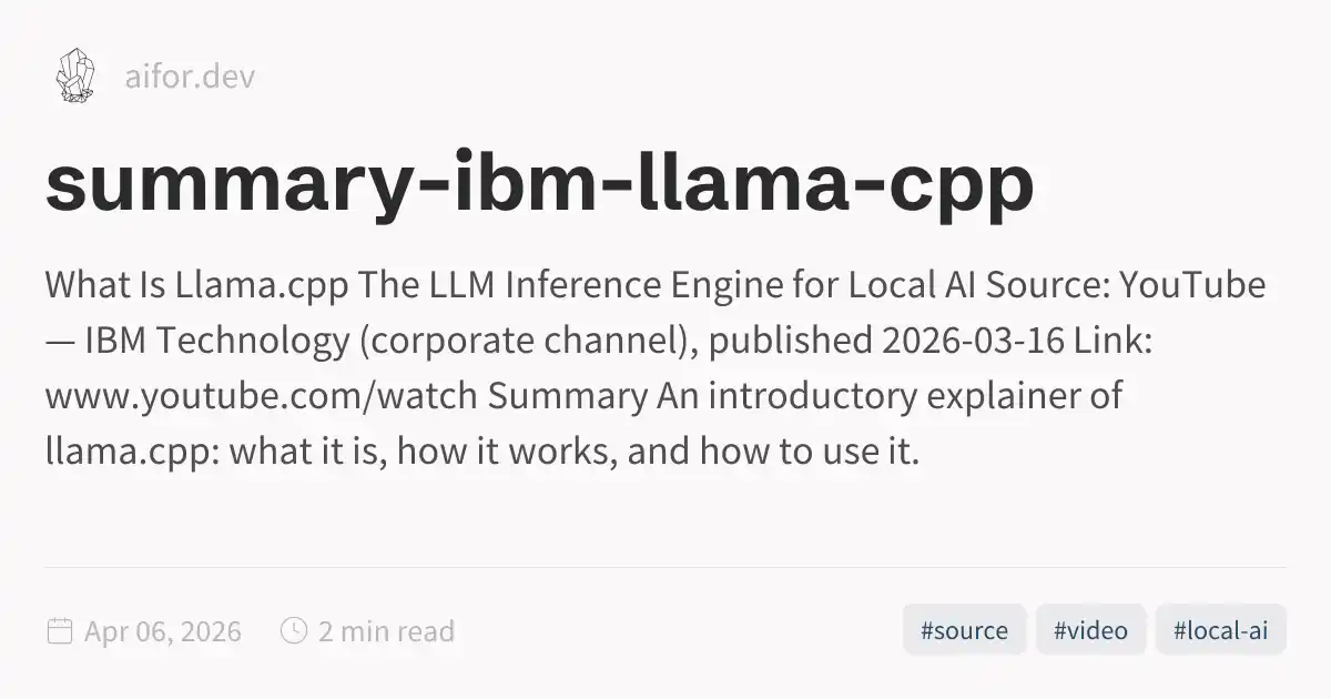 summary-ibm-llama-cpp